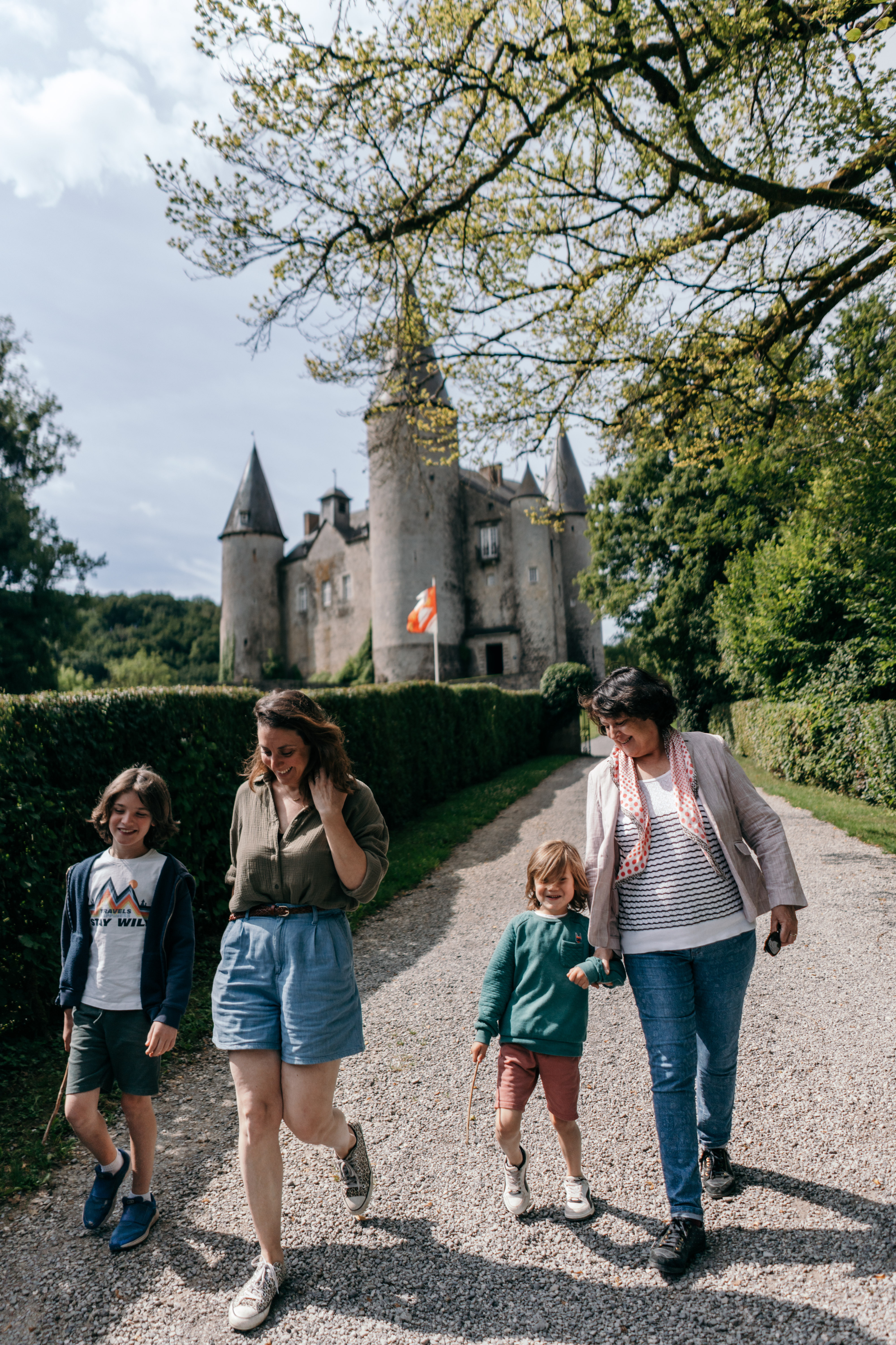 Visite en famille du château de Vêves